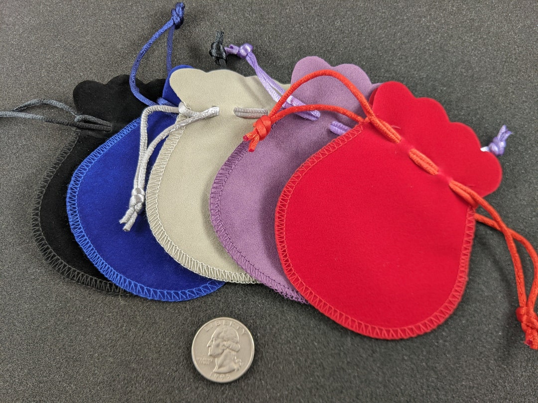 Small Dice Bags for Table Top Gaming Velvet Velour Retro Potion Bag