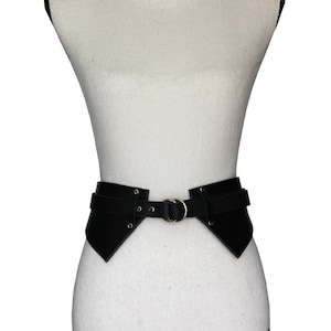 Leather Collar Waist Corset Cincher Belt