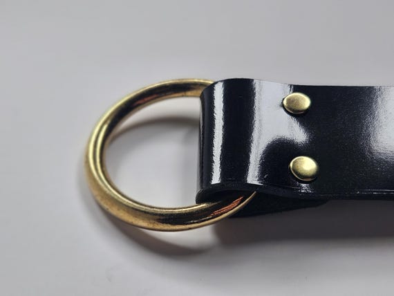 Waist clincher gold leather belt India 25 26 S XS Womens 25 Waist Belt - Etsy main image 2