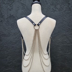 Drape Chain Harness Vest