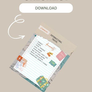 International Travel checklist