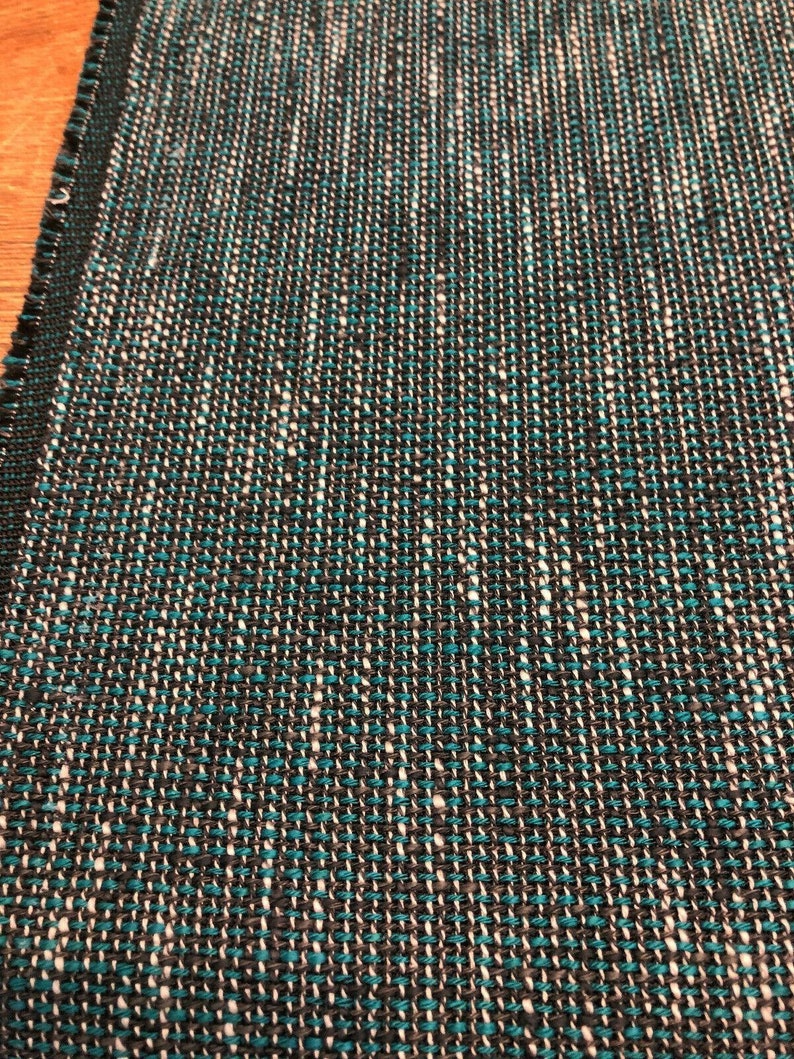 P Kaufmann Port of Spain Teal Tweed Upholstery Fabric by the | Etsy