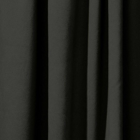 Rose Brand Black Encore Synthetic Velour 22 Oz. Opaque Fabric By The Yard