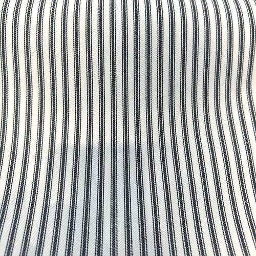 Waverly Classic Ticking Black Drapery Upholstery Fabric By The Yard
