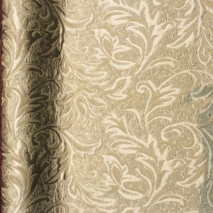 Antique Gold matelasse Jacquard Fabric By the yard drapery and upholstery Multipurpose