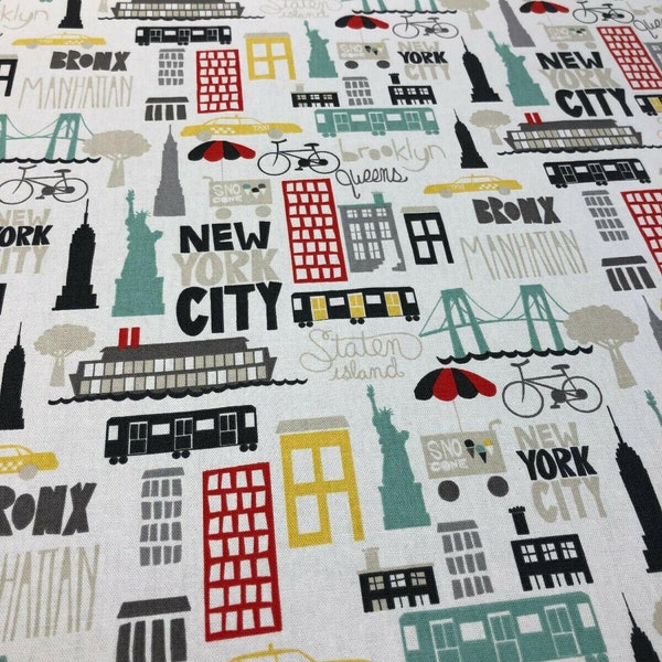 P Kaufmann East Coast City New York Brights Fabric By The Yard