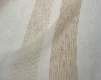 P Kaufmann Nfp Banner Sheer Oatmeal Double Width Sheer Fabric By The Yard