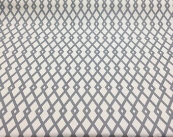 Robert Allen Fret Ivory Graphite Grey Fabric Drapery Polsterung Bulk-Lager