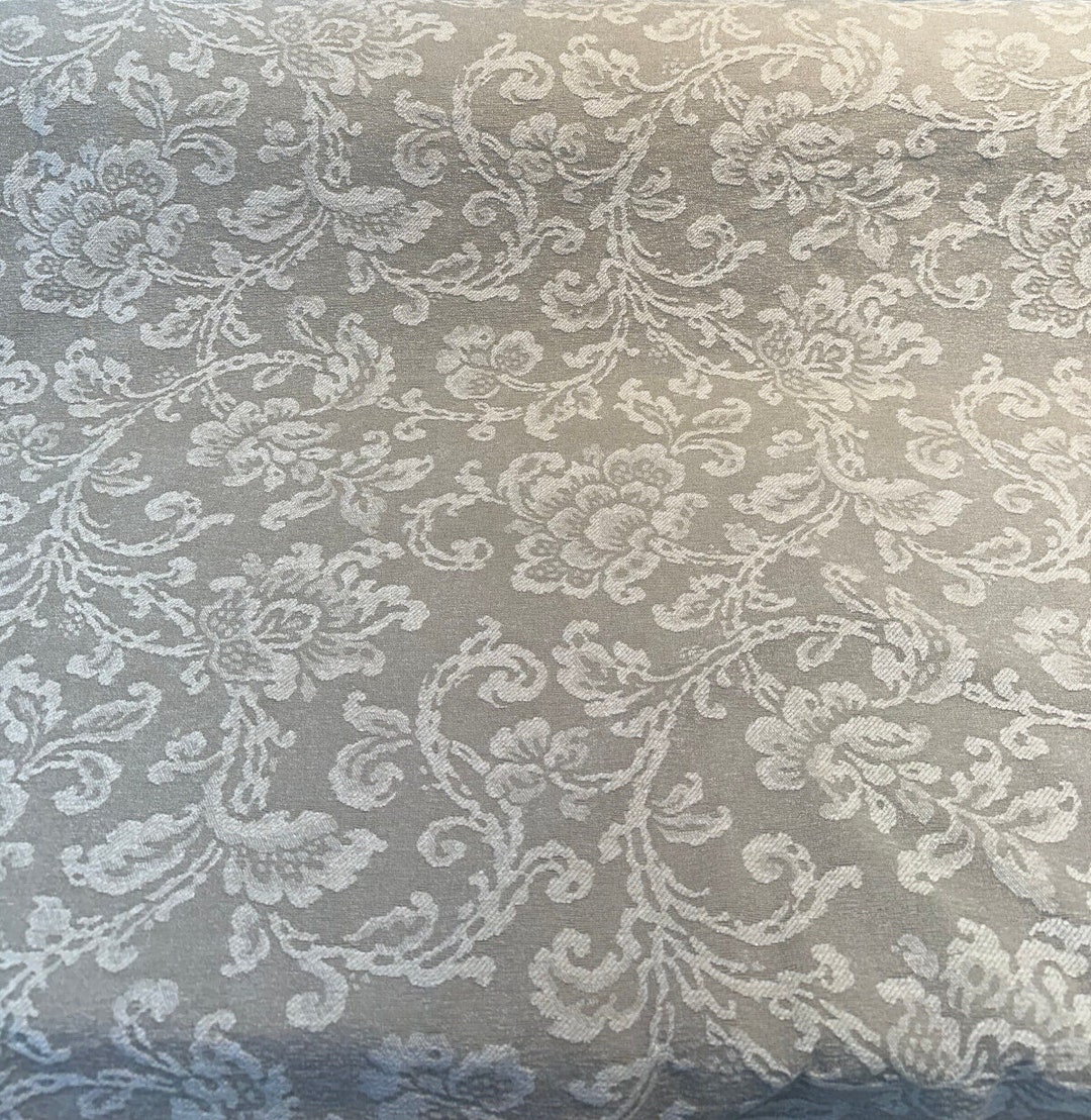 Gianna Parchment Floral Pumice Chenille Upholstery Covington Etsy