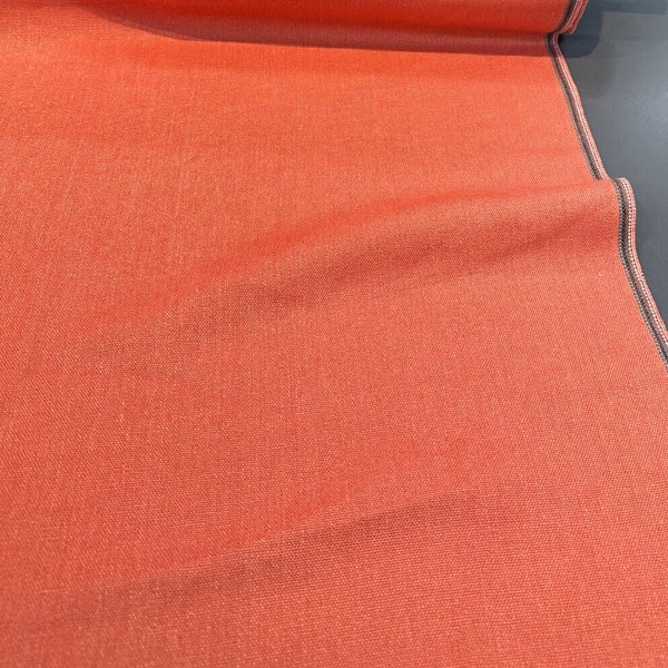 Glynn Linen Coral Heavy Linen Upholstery Drapery Covington Fabric By The Yard