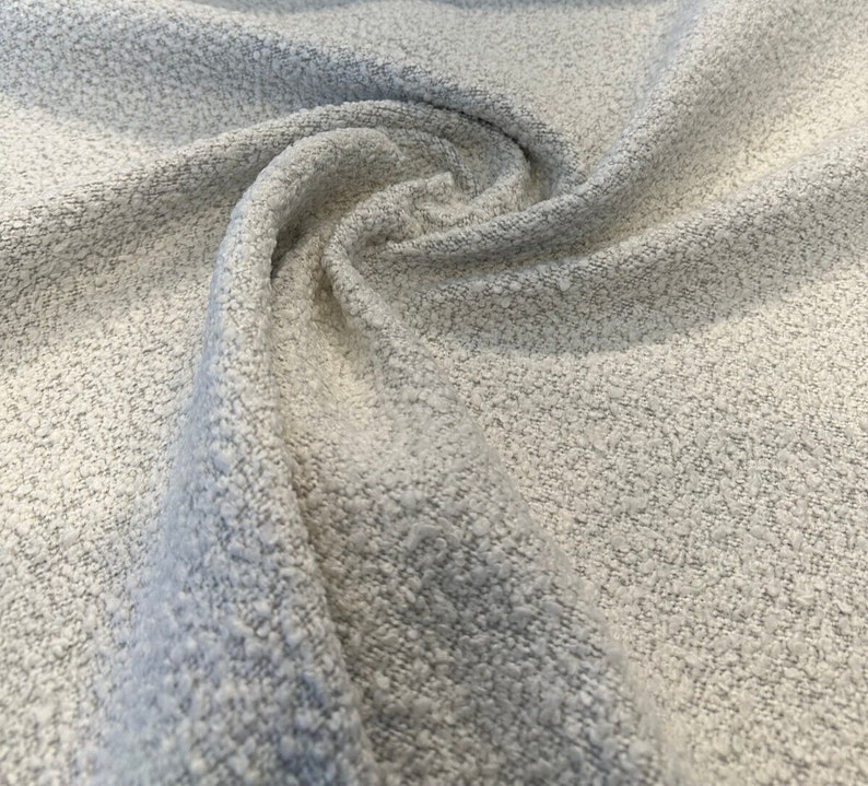 Robert Allen Heavy Boucle Silver Upholstery Fabric by the Yard Etsy