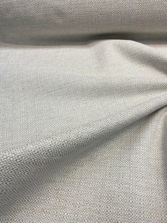 Chenille Performance Upholstery Supreme Sea Salt White Fabric by the yard