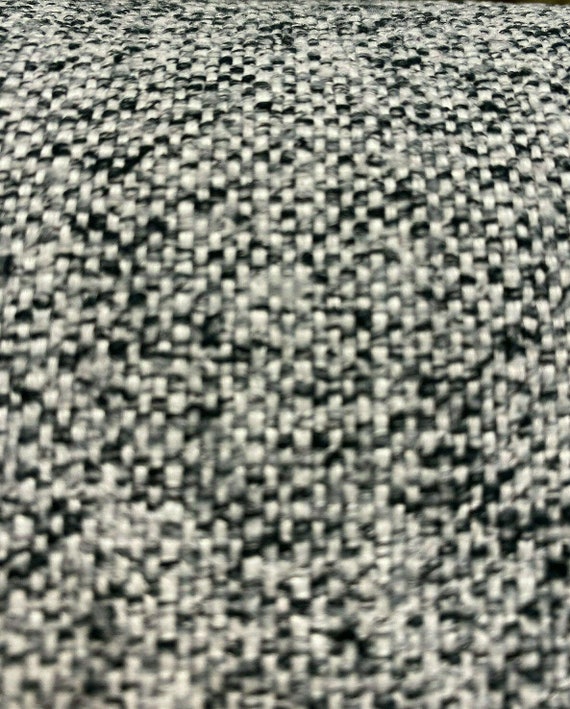 Fabricut Tweed Domino Black White Upholstery Fabric By The Yard –  Affordable Home Fabrics