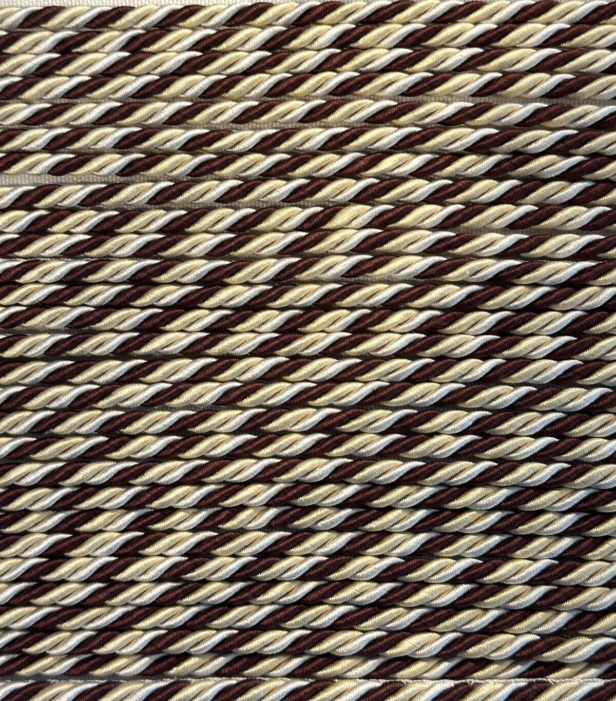 Brown With Cream Beige Mini Trim Rope With Gimp Drapery Upholstery by ...