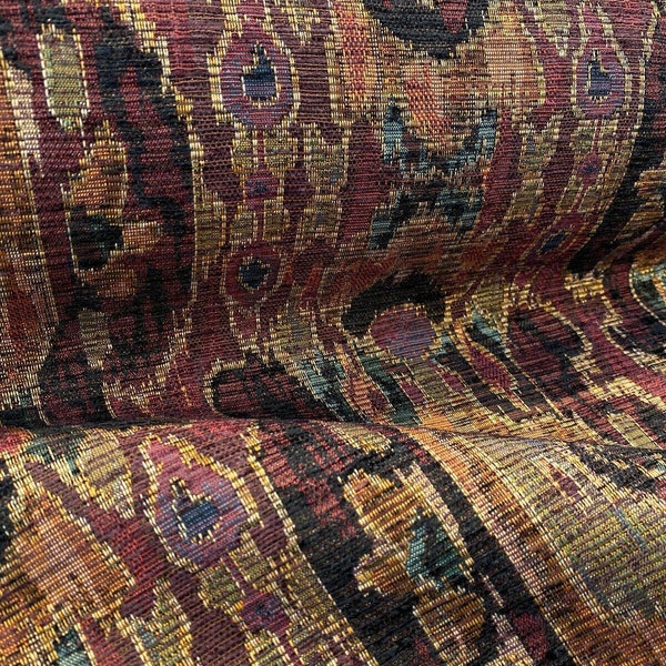 Upholstery Hindley Maja Wine Mill Creek Chenille Fabric By The Yard