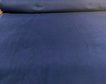 Princess Cotton Velour Navy Blue Velvet Fr Fabric By The Yard
