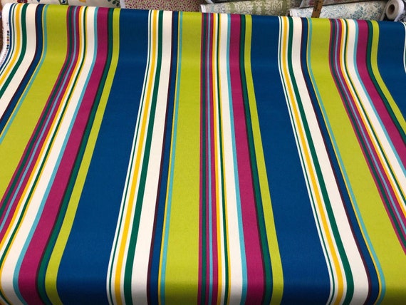Richloom Thailand Stripe Polyester Outdoor Fabric By The Yard | Etsy