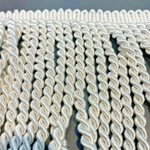 Bullion Fringe 4&#39;&#39; White Trim By The Yard