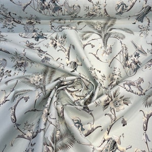 Waverly Mandarin Prose Moonstone Drapery Upholstery Fabric By The Yard image 2