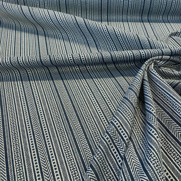 Nairobi Stitch Blue Lapis P Kaufmann Jacquard Upholstery Fabric By The Yard