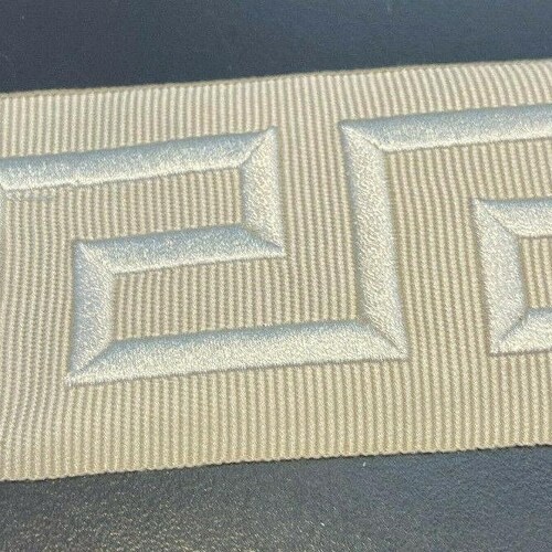 Embroidery Ivory Greek Key Trim Tape by the Yard Etsy