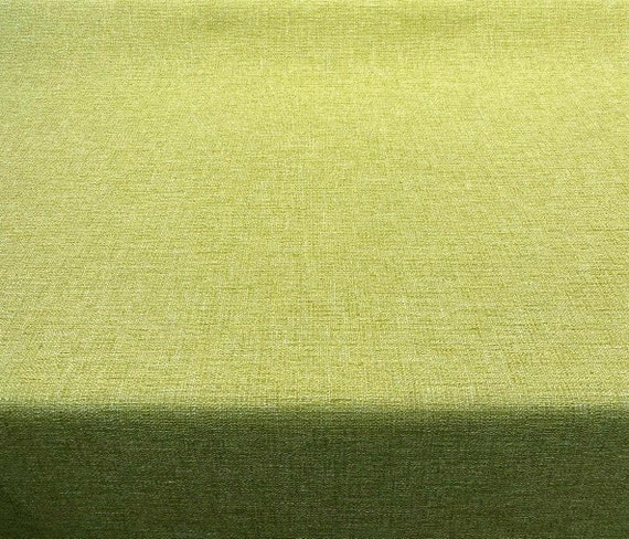 Lush Upholstery Green Spinach Soft Chenille Fabric By The Yard