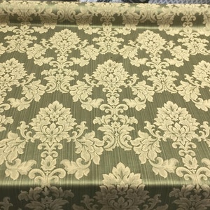 Grove Damask Deluxe Foresta Drapery reversibile 60&quot; Tessuto tagliato per le dimensioni Multiuso