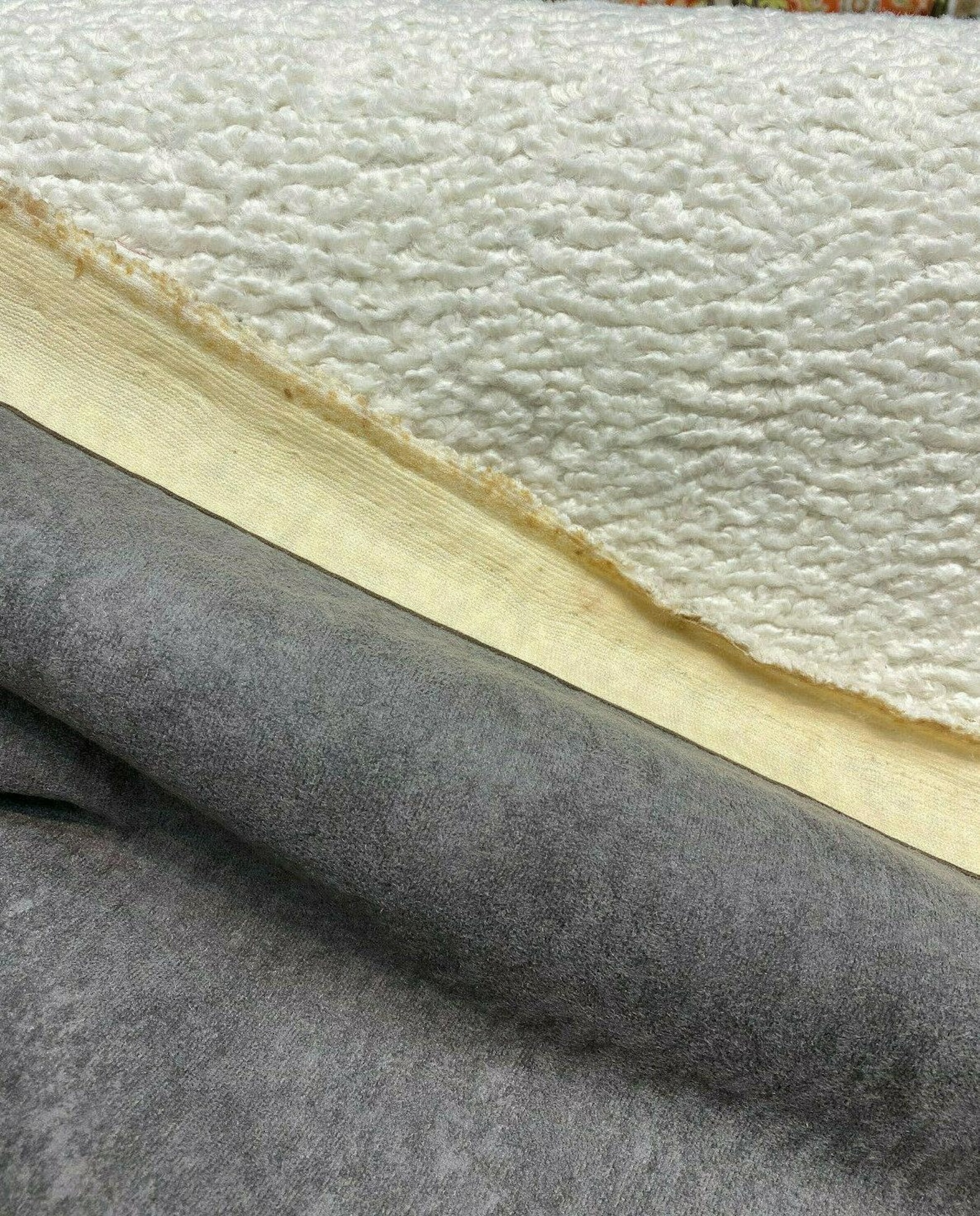 Italian Faux Sheepskin Natural Upholstery Fabric by the Yard Etsy