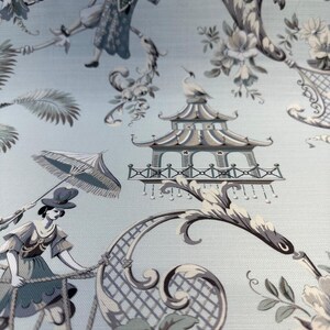Waverly Mandarin Prose Moonstone Drapery Upholstery Fabric By The Yard image 5
