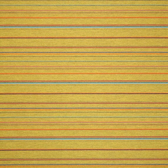 Sunbrella Prismatic Dijon Gelb Streifen Polsterstoff Outdoor