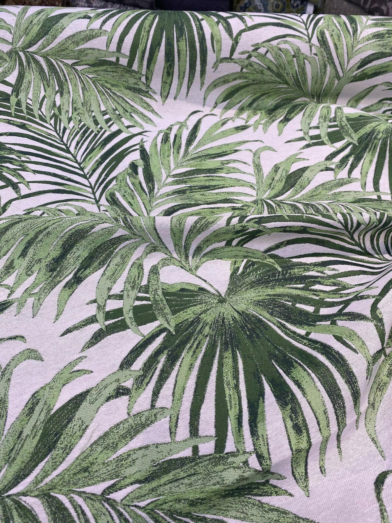 Tommy Bahama Jacquard Green Mojito Isle Of Palm Fabric By The Etsy