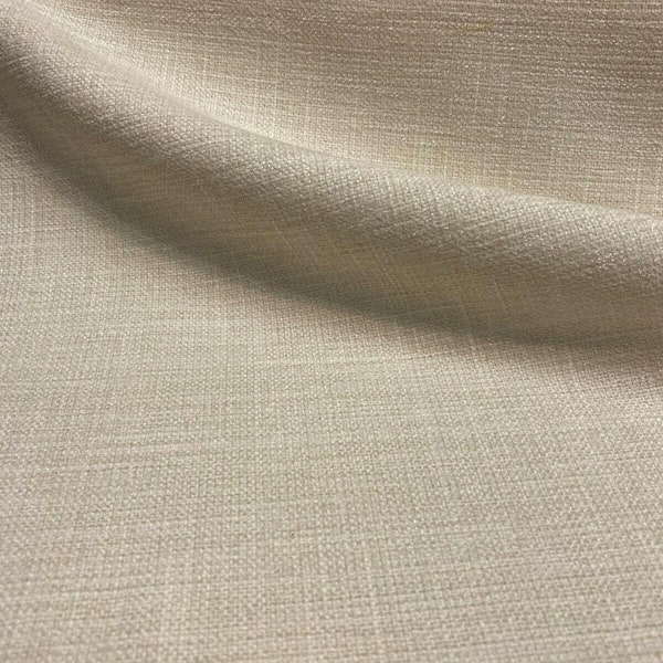 Roxy Cream Bisque Soft Chenille Upholstery Fabric By The Yard