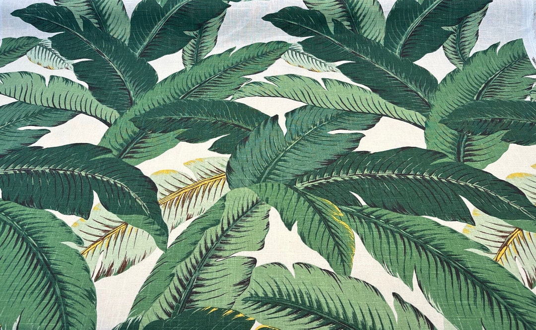 Tommy Bahama Swaying Palm Linen Aloe Drapery Upholstery Fabric Etsy