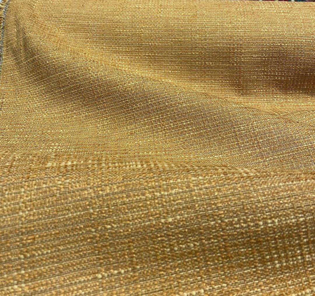 Manhattan Sun Yellow Chenille Upholstery Fabric by the Yard Etsy