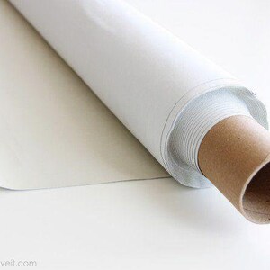 Tela opaca para cortinas color blanco roto marfil de 54'' de ancho cortada a medida