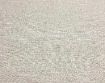 Sampson Ivory White Chenille Performance Upholstery Fabric by the yard Sofa