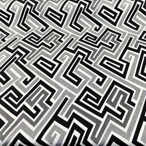 Sunbrella Network Labyrinth Black Milliken Upholstery Outdoor Fabric By The Yard