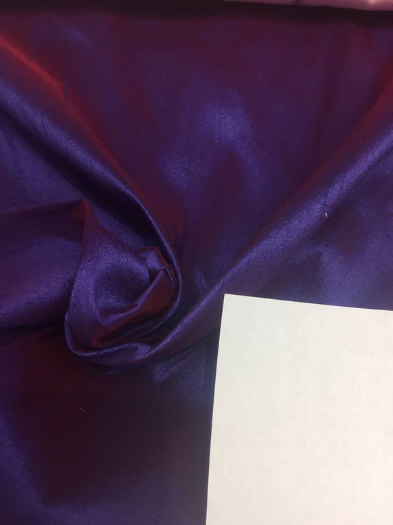 Purple Blue Shantung Faux Silk Polyester Drapery Fabric By Etsy