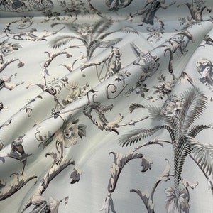 Waverly Mandarin Prose Moonstone Drapery Upholstery Fabric By The Yard image 3