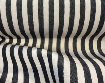 Sunbrella Robins Stripe Black Performance Outdoor 14009 0054 Fabric By The Yard