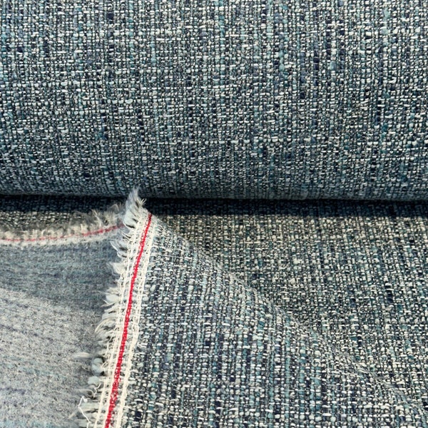 Fabricut Hampton Laguna Blue Tweed Upholstery Fabric By The Yard