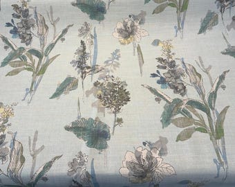 Free Hand Floral Glacier P/k Lifestyles Drapery Upholstery Fabric By The Yard