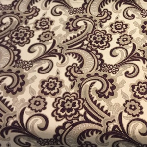 Moderna Wine Fabric Beautifull Chenille upholstery 56&quot; With Matching patterns by the yard