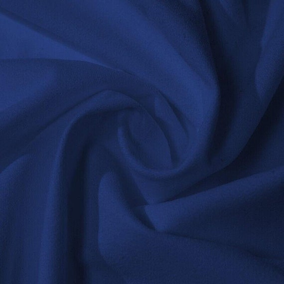 Rose Brand Encore Royal Blue Synthetic Velour 15 Oz. Opaque Fabric