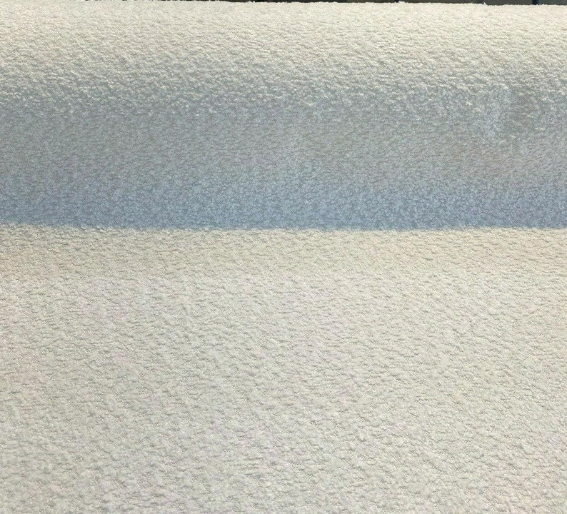 Robert Allen Boucle White Upholstery Drapery Fabric by the Etsy