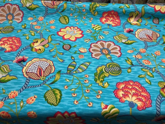 Solarium Red Floral Siestakey Pompeii Outdoor Fabric By the yard