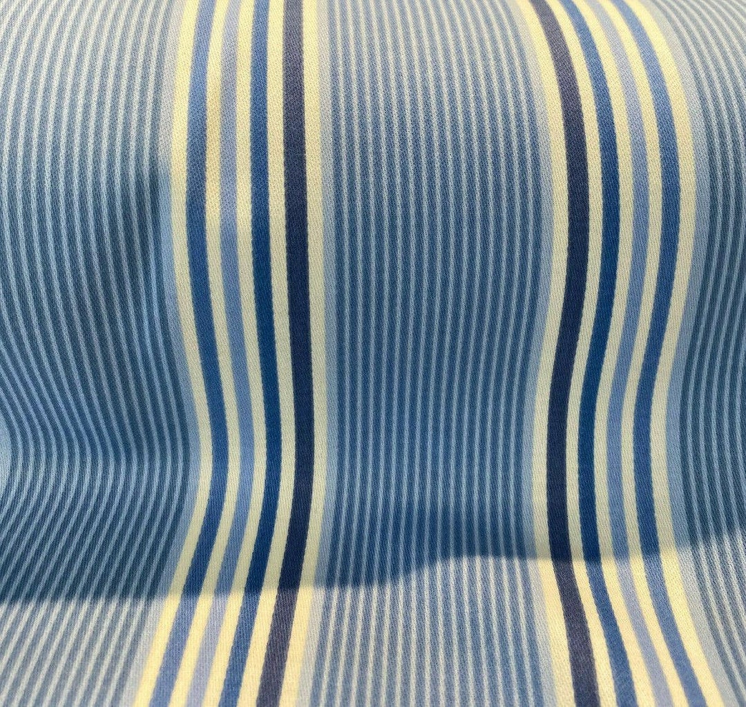 Waverly Stripe Pillar Porcelain Blue Drapery Upholstery Fabric - Etsy