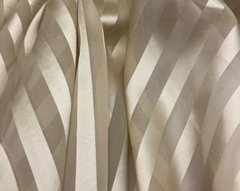P Kaufmann Sheer Stripe Voile Focus Antique Gold 118'' Wide Fabric By The Yard
