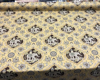 Sanaya Elephants Mais Swavelle Mill Creek Drapery Upholstery Tessuto tagliato a misura