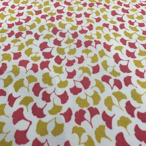 Robert Allen Howards End Strawberry Pink Yellow Fabric by the yard